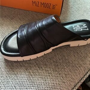 Women's black slide brand new